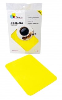 Afombrillas antideslizante rectangular  - amarillo 25,5 x 18,5 cm