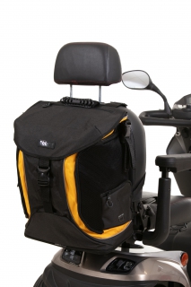 Bolsa Torba Go para silla de ruedas & scooter - negro/amarillo