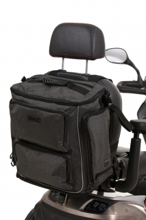 Bolsa Torba Luxe para silla de ruedas & scooter - gris/negro