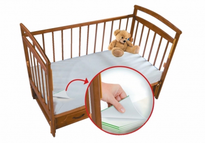 Sábana bajera desechable - cama para niños - 5 capas 