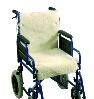 Cojín de lana para silla de ruedas  - asiento / respaldo