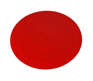 Posavasos redonda - rojo 19 cm 